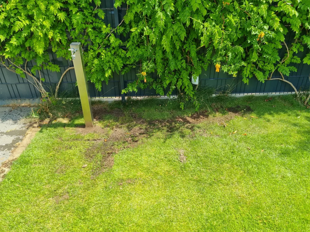 Brunnenanlage Zapfstelle Edelstahl